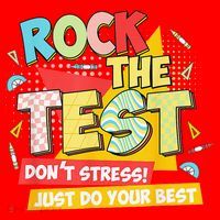 Test Day Rock The Test Dont Stress Do Your Best Teacher Santa Hat thumb 1