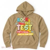 Test Day Rock The Test Dont Stress Do Your Best Teacher Hoodie thumb 0
