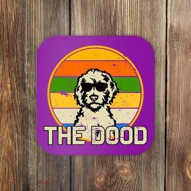 The Dood Retro Dog Coaster
