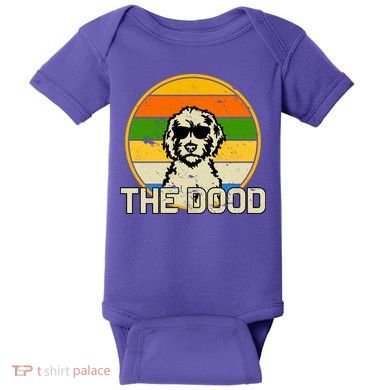 The Dood Retro Dog Baby Bodysuit