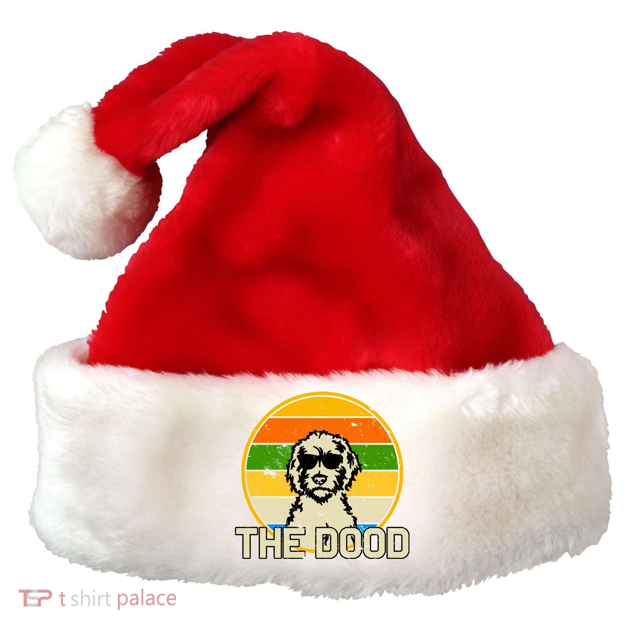 The Dood Retro Dog Santa Hat