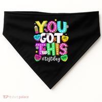 Test Day Rock The Test Teacher Testing Day You Got This USA-Made Doggie Bandana thumb 0