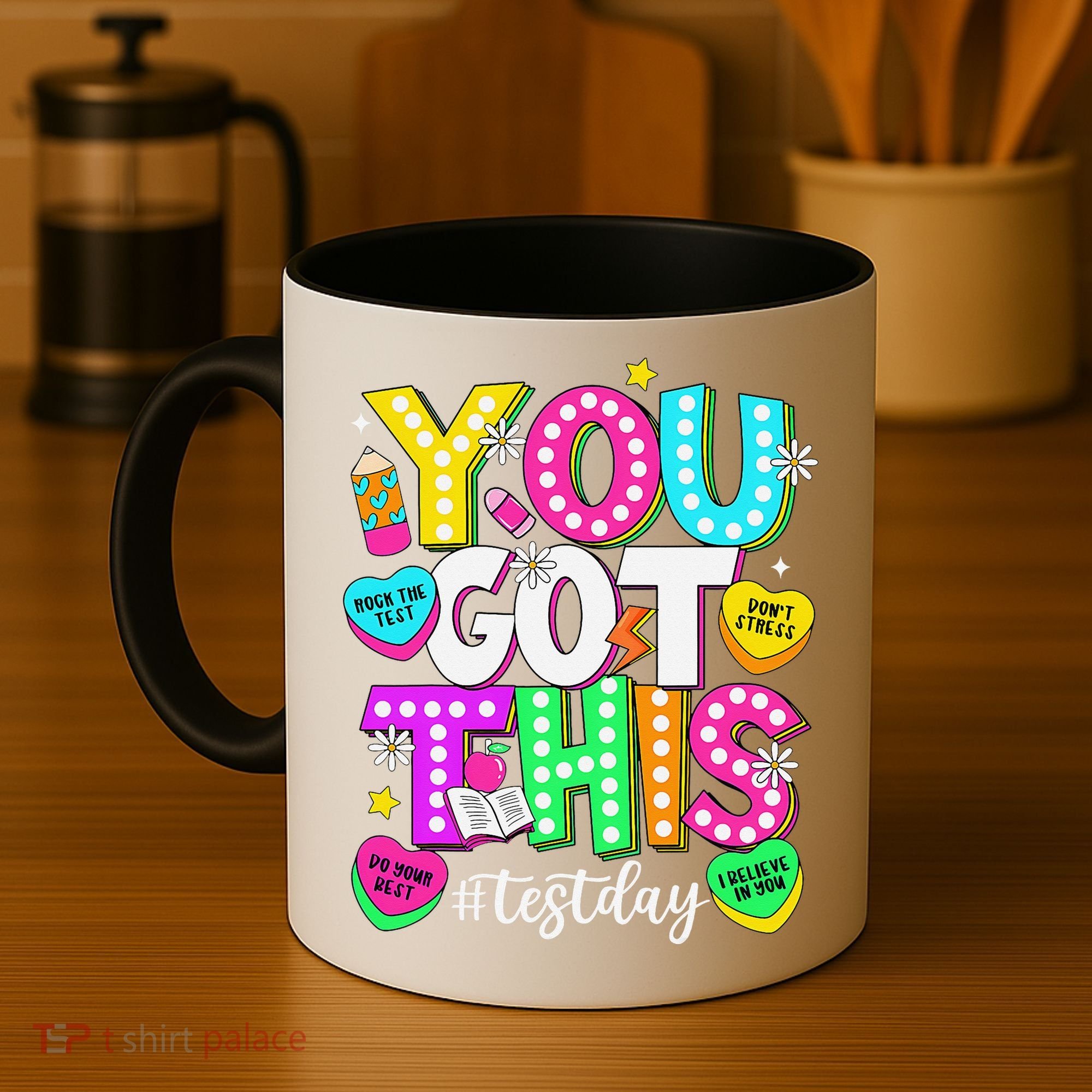 Test Day Rock The Test Teacher Testing Day You Got This Coffee Mug