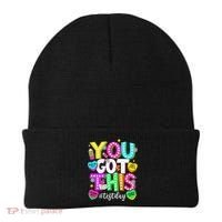 Test Day Rock The Test Teacher Testing Day You Got This Beanie thumb 0