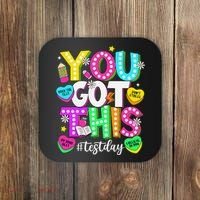 Test Day Rock The Test Teacher Testing Day You Got This Coaster thumb 0