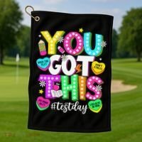 Test Day Rock The Test Teacher Testing Day You Got This Golf Towel thumb 1