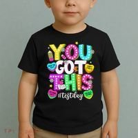 Test Day Rock The Test Teacher Testing Day You Got This Toddler T-Shirt thumb 2