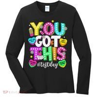Test Day Rock The Test Teacher Testing Day You Got This Women's Long Sleeve Shirt thumb 0
