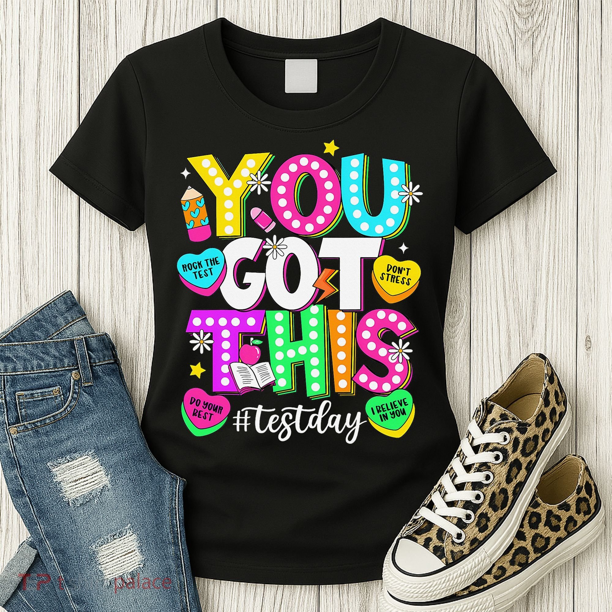 Test Day Rock The Test Teacher Testing Day You Got This Women's T-Shirt