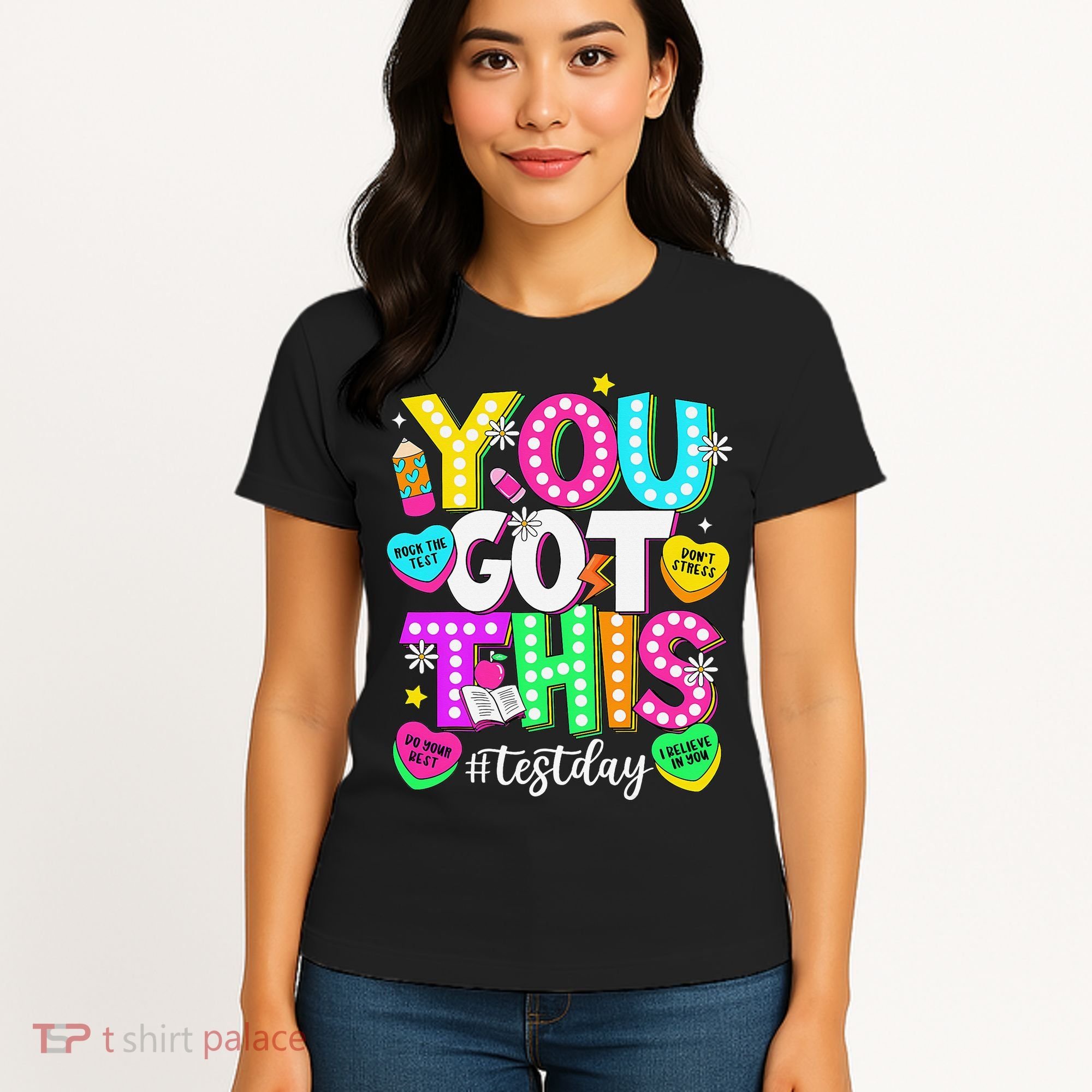 Test Day Rock The Test Teacher Testing Day You Got This Women's T-Shirt