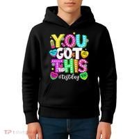 Test Day Rock The Test Teacher Testing Day You Got This Kids Hoodie thumb 4