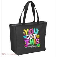 Test Day Rock The Test Teacher Testing Day You Got This Tote Bag thumb 2