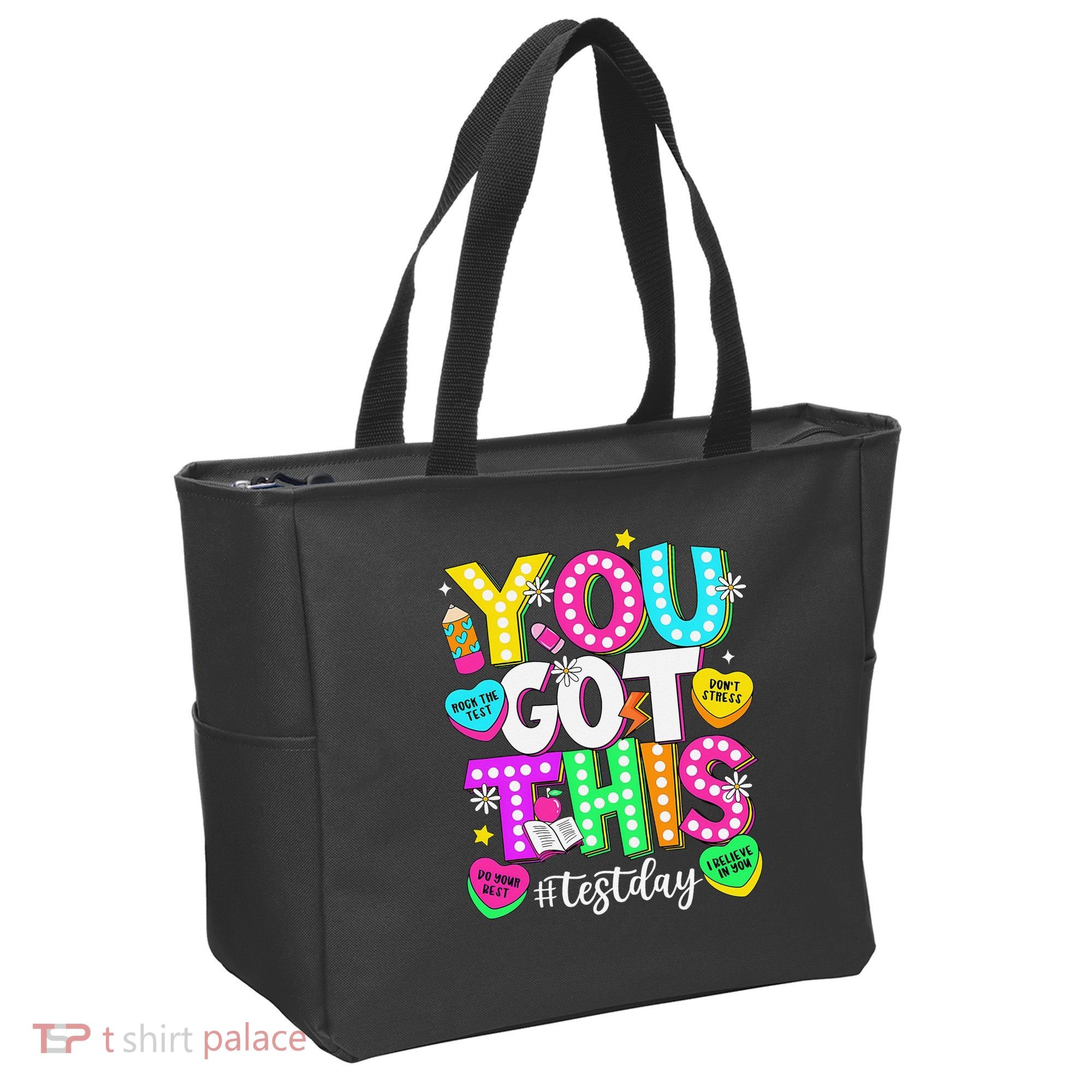 Test Day Rock The Test Teacher Testing Day You Got This Tote Bag