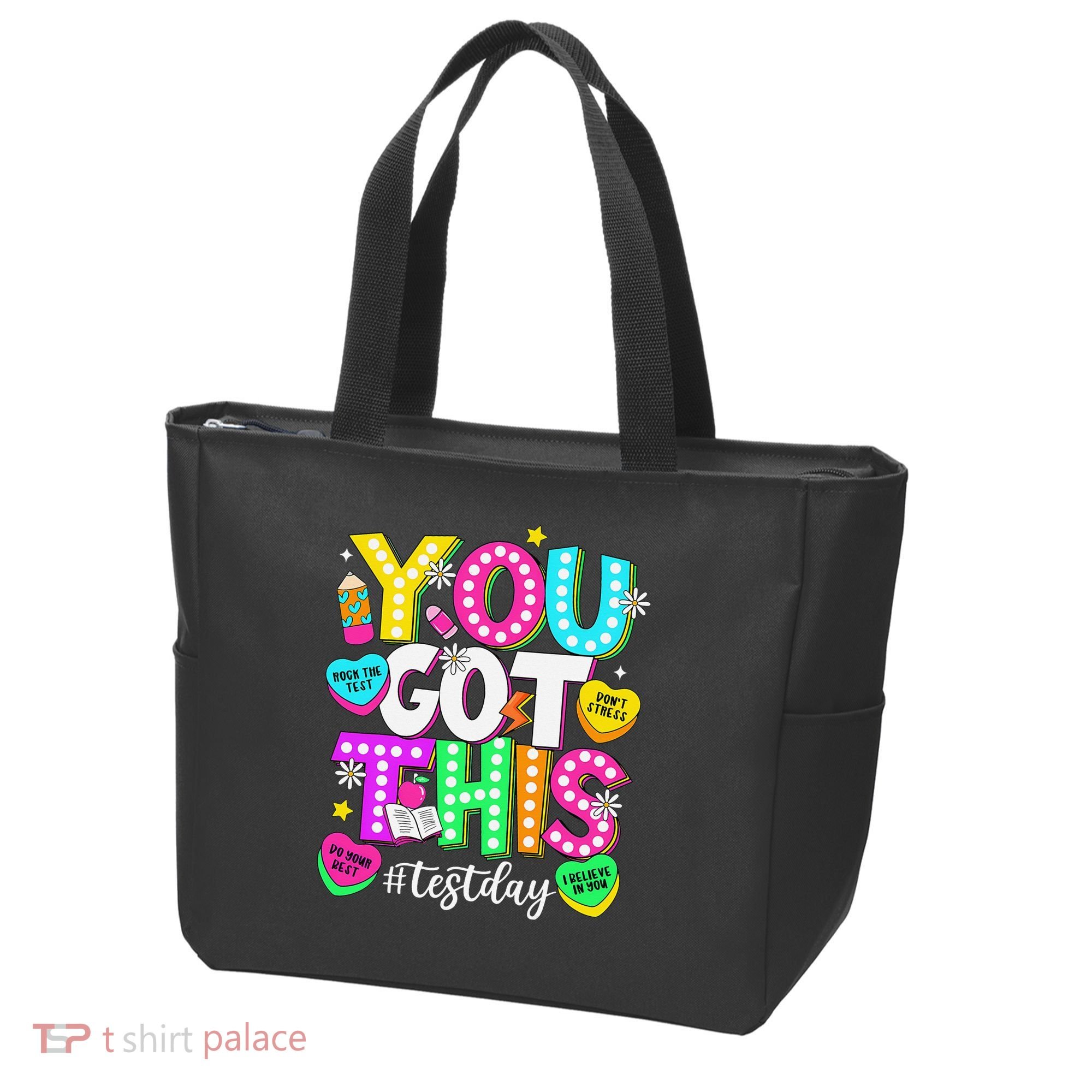 Test Day Rock The Test Teacher Testing Day You Got This Tote Bag