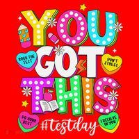 Test Day Rock The Test Teacher Testing Day You Got This Santa Hat thumb 1