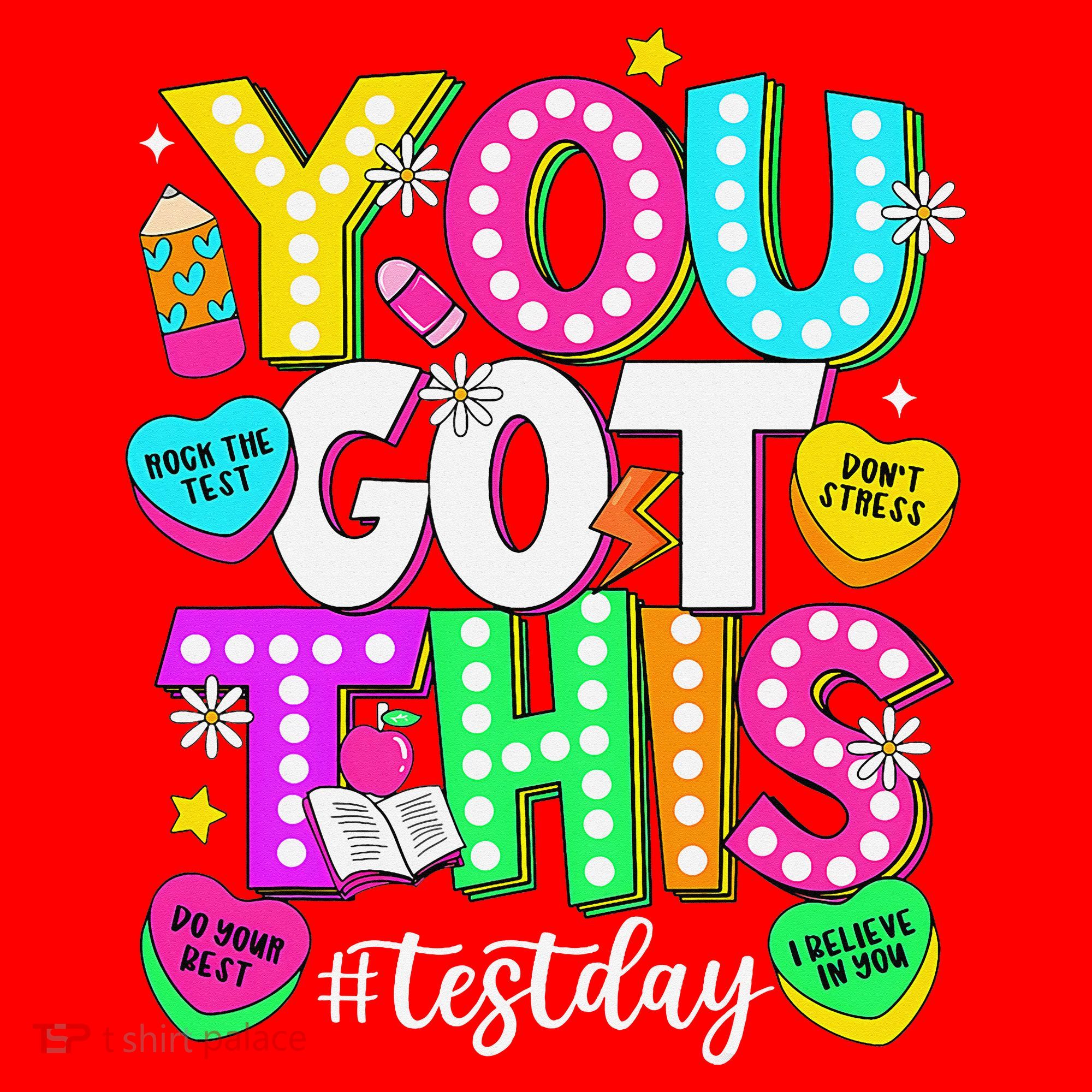 Test Day Rock The Test Teacher Testing Day You Got This Santa Hat