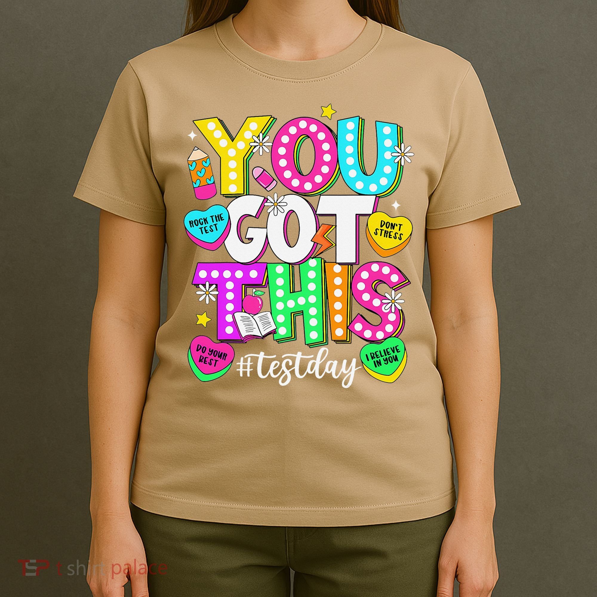 Test Day Rock The Test Teacher Testing Day You Got This T-Shirt