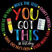 Test Day Rock The Test Teacher Testing Day You Got This Women's Hoodie thumb 2