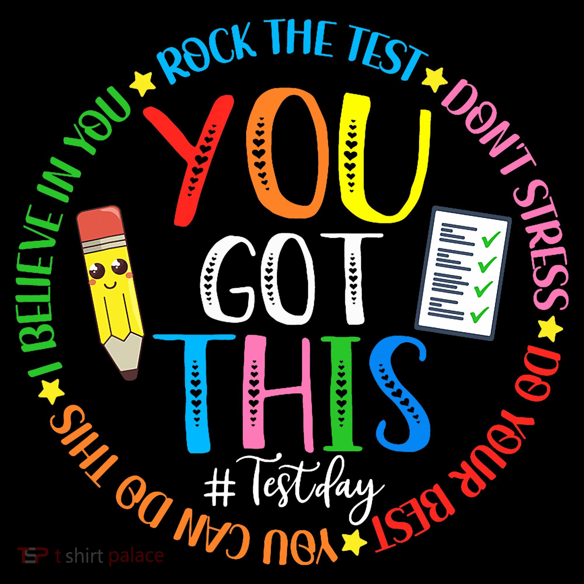 Test Day Rock The Test Teacher Testing Day You Got This Mousepad