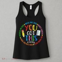 Test Day Rock The Test Teacher Testing Day You Got This Women's Tank Top thumb 3