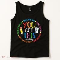 Test Day Rock The Test Teacher Testing Day You Got This Tank Top thumb 2