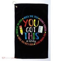 Test Day Rock The Test Teacher Testing Day You Got This Golf Towel thumb 0
