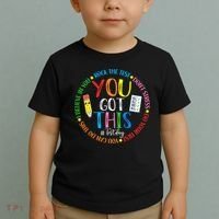 Test Day Rock The Test Teacher Testing Day You Got This Toddler T-Shirt thumb 2