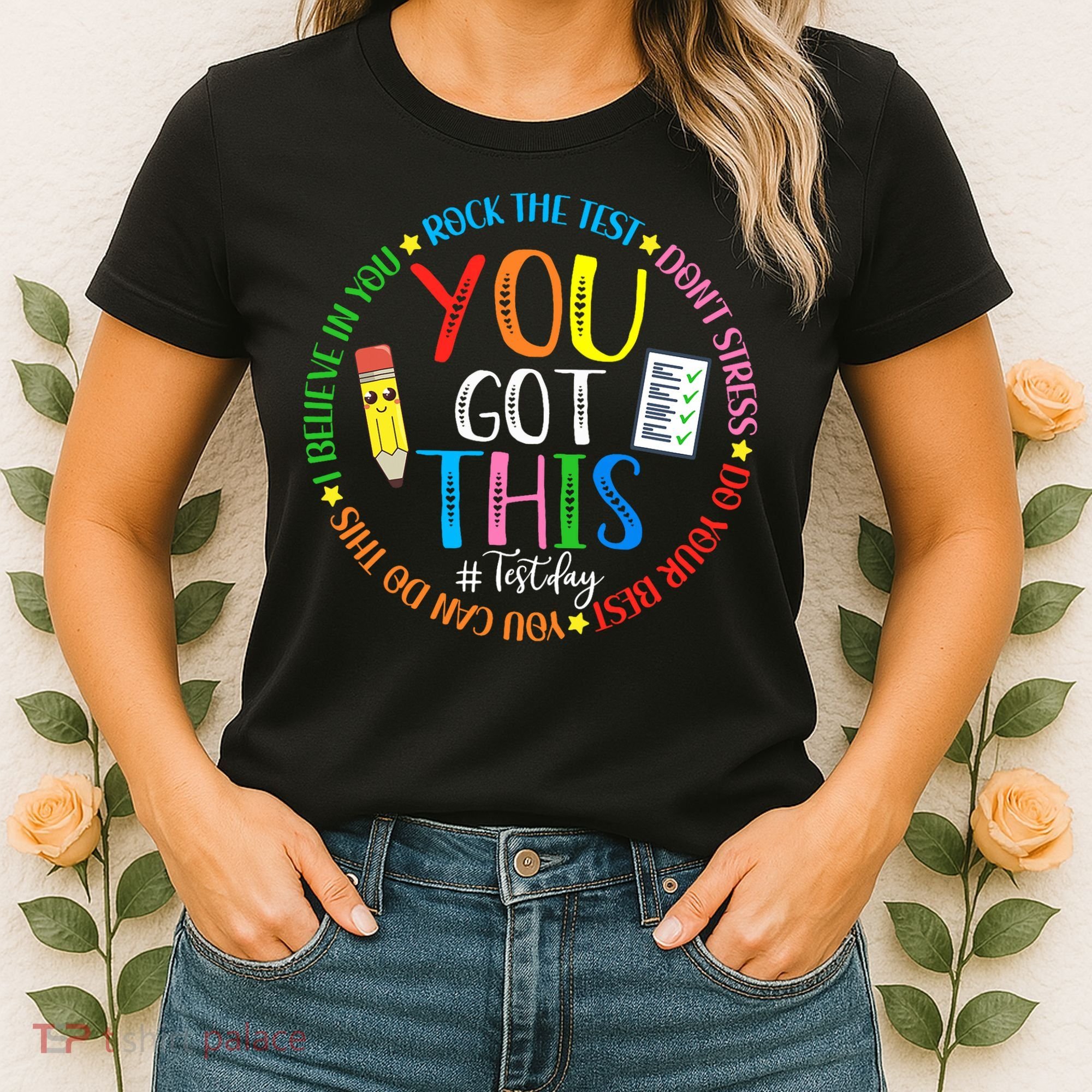 Test Day Rock The Test Teacher Testing Day You Got This Women's T-Shirt