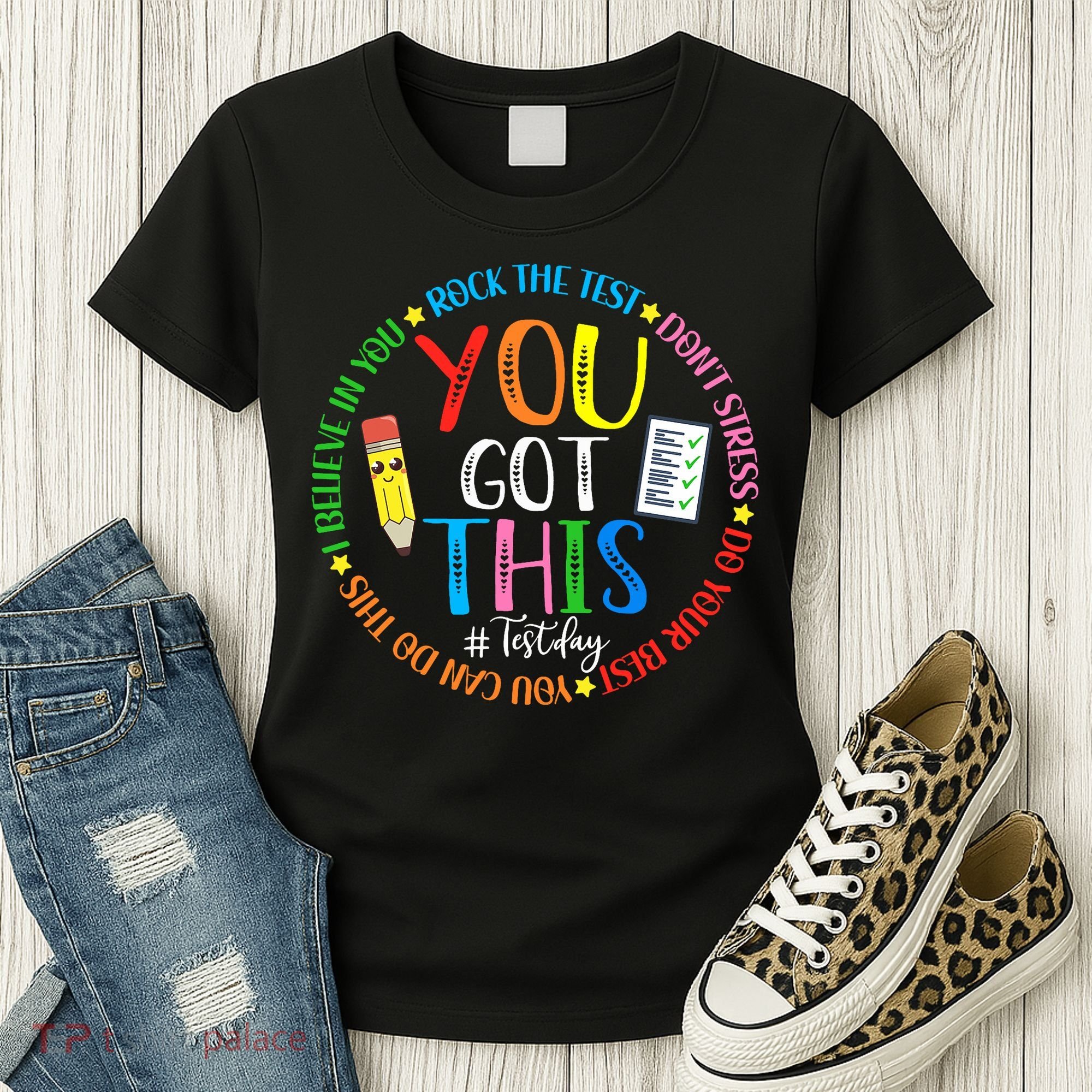 Test Day Rock The Test Teacher Testing Day You Got This Women's T-Shirt