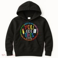 Test Day Rock The Test Teacher Testing Day You Got This Kids Hoodie thumb 0