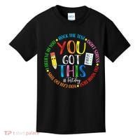 Test Day Rock The Test Teacher Testing Day You Got This Kids T-Shirt thumb 0