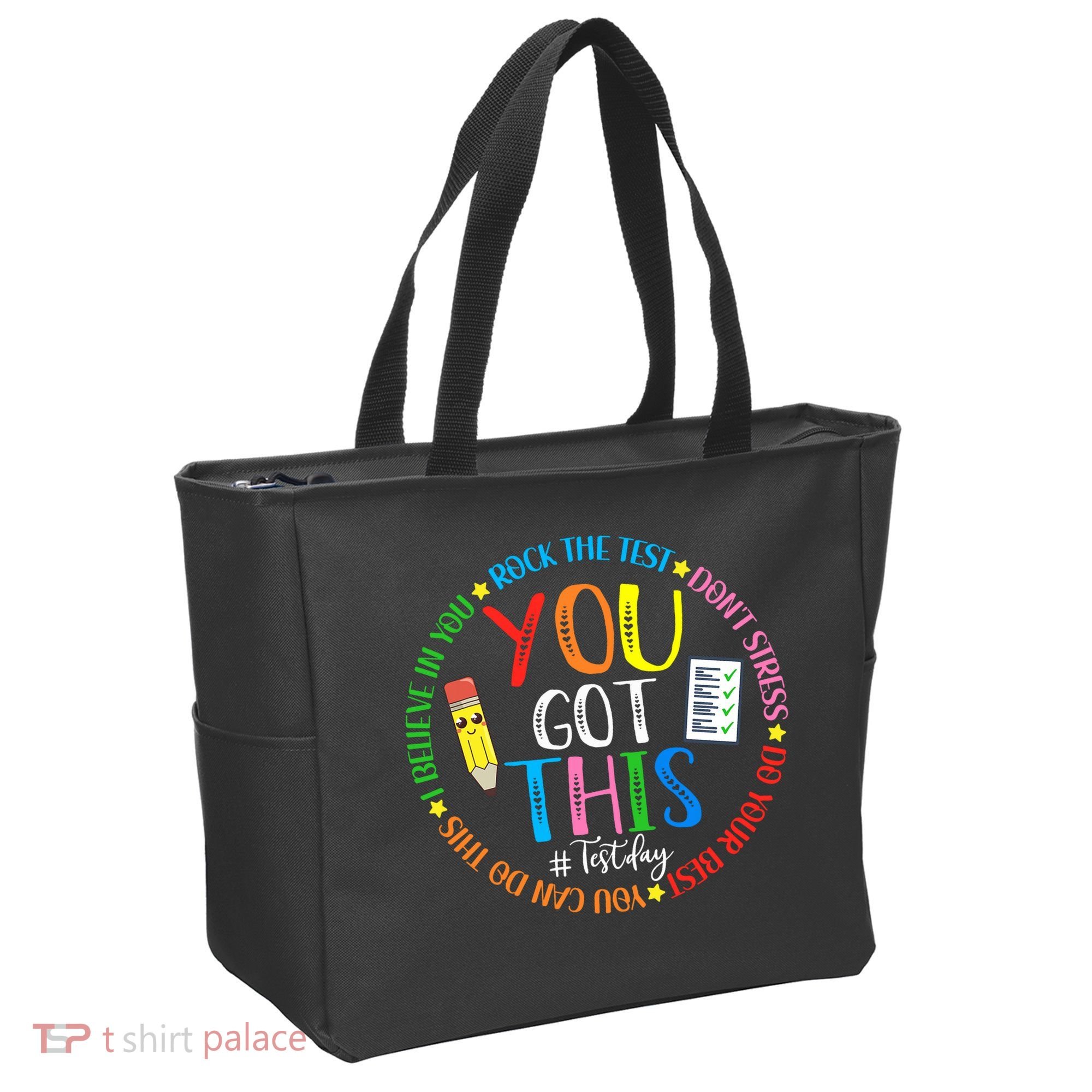 Test Day Rock The Test Teacher Testing Day You Got This Tote Bag