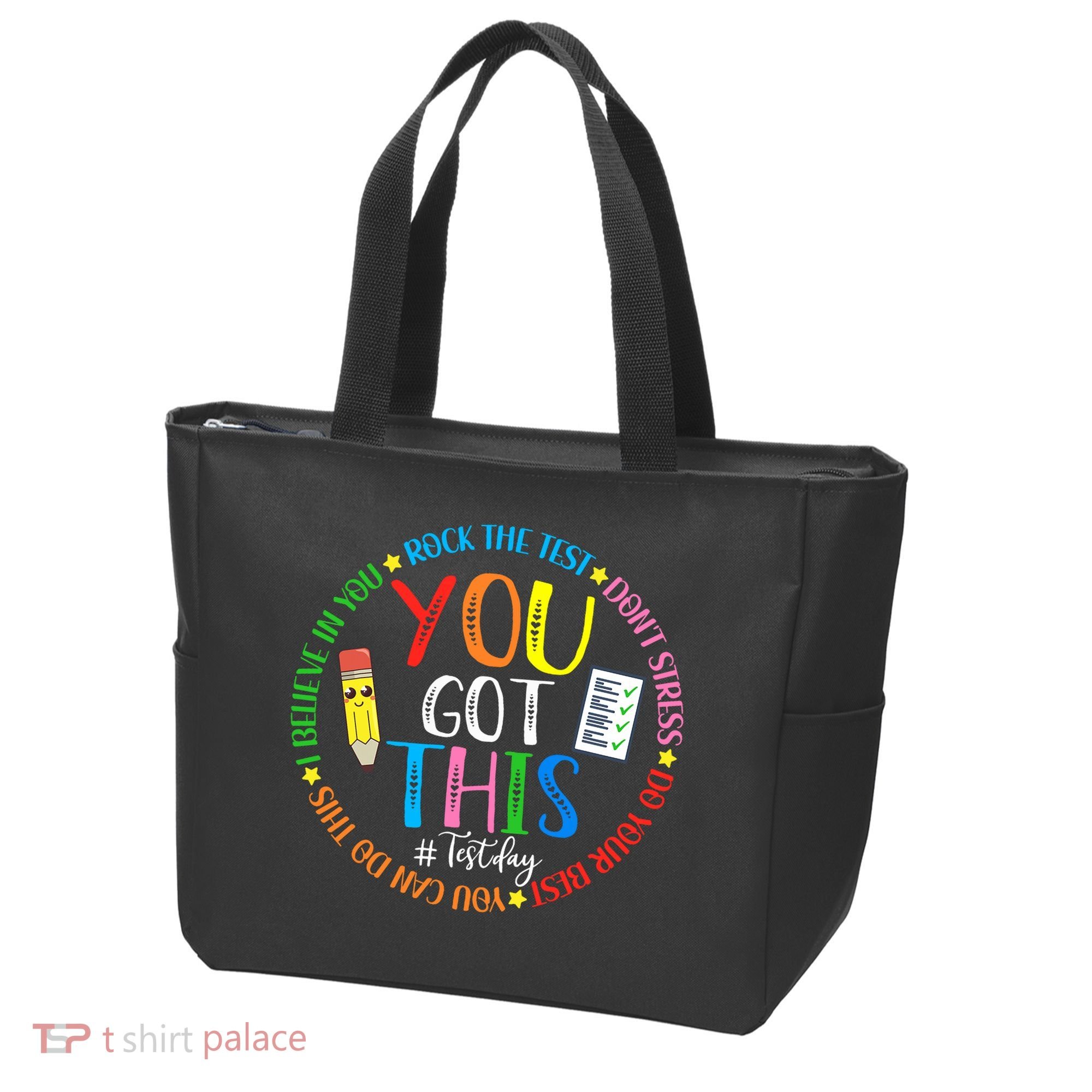 Test Day Rock The Test Teacher Testing Day You Got This Tote Bag