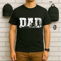 Triathlon Dad Swim Bike Run Father's Day T-Shirt thumb 6