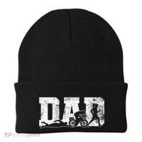 Triathlon Dad Swim Bike Run Father's Day Beanie thumb 0