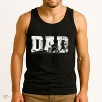 Triathlon Dad Swim Bike Run Father's Day Tank Top thumb 3