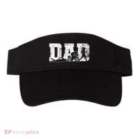 Triathlon Dad Swim Bike Run Father's Day Visor thumb 0