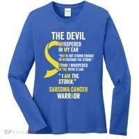 The Devilgift Sarcoma Cancer Awareness Item Great Gift Women's Long Sleeve Shirt thumb 0
