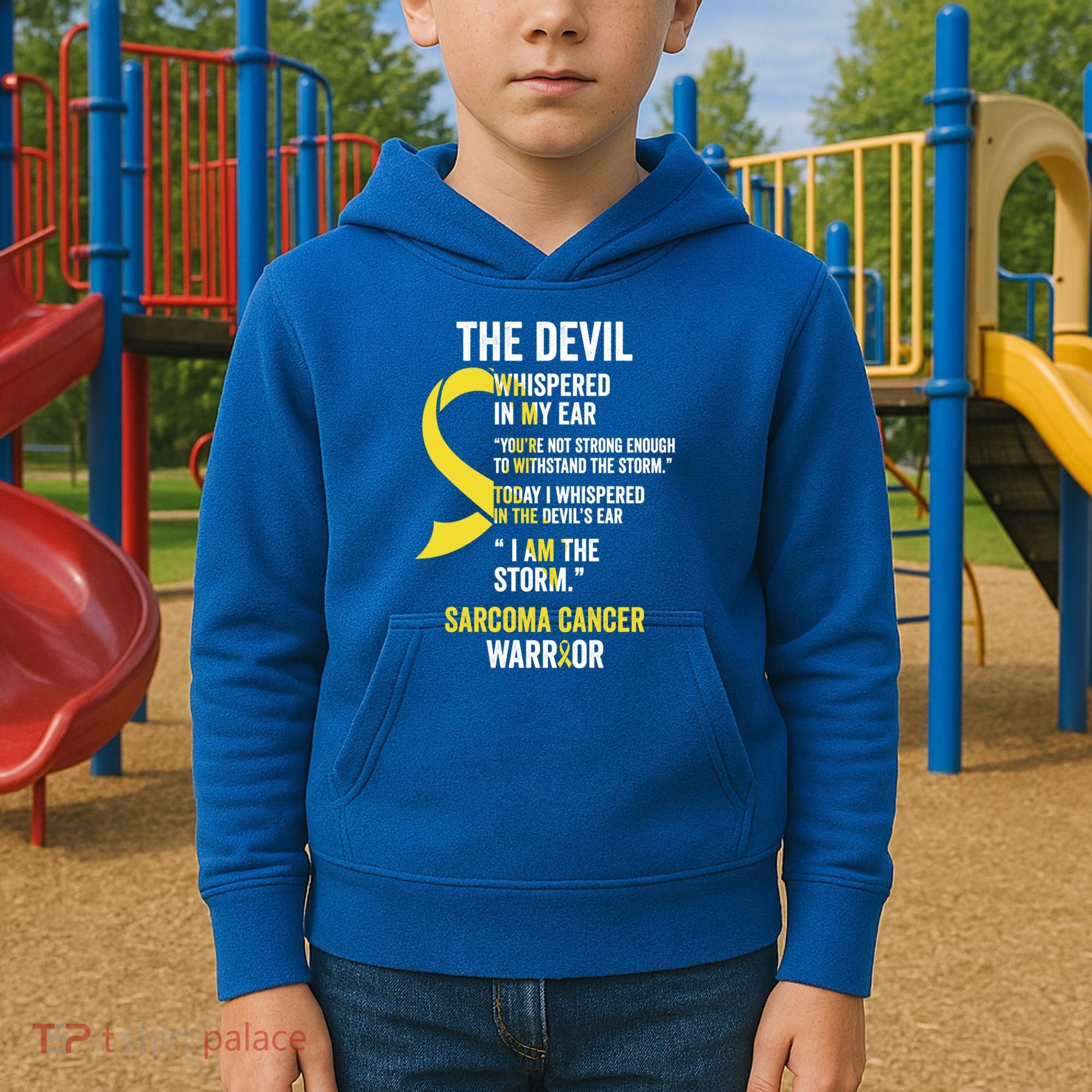 The Devilgift Sarcoma Cancer Awareness Item Great Gift Kids Hoodie
