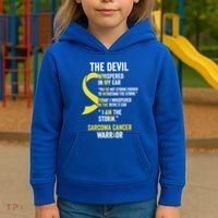 The Devilgift Sarcoma Cancer Awareness Item Great Gift Kids Hoodie thumb 3