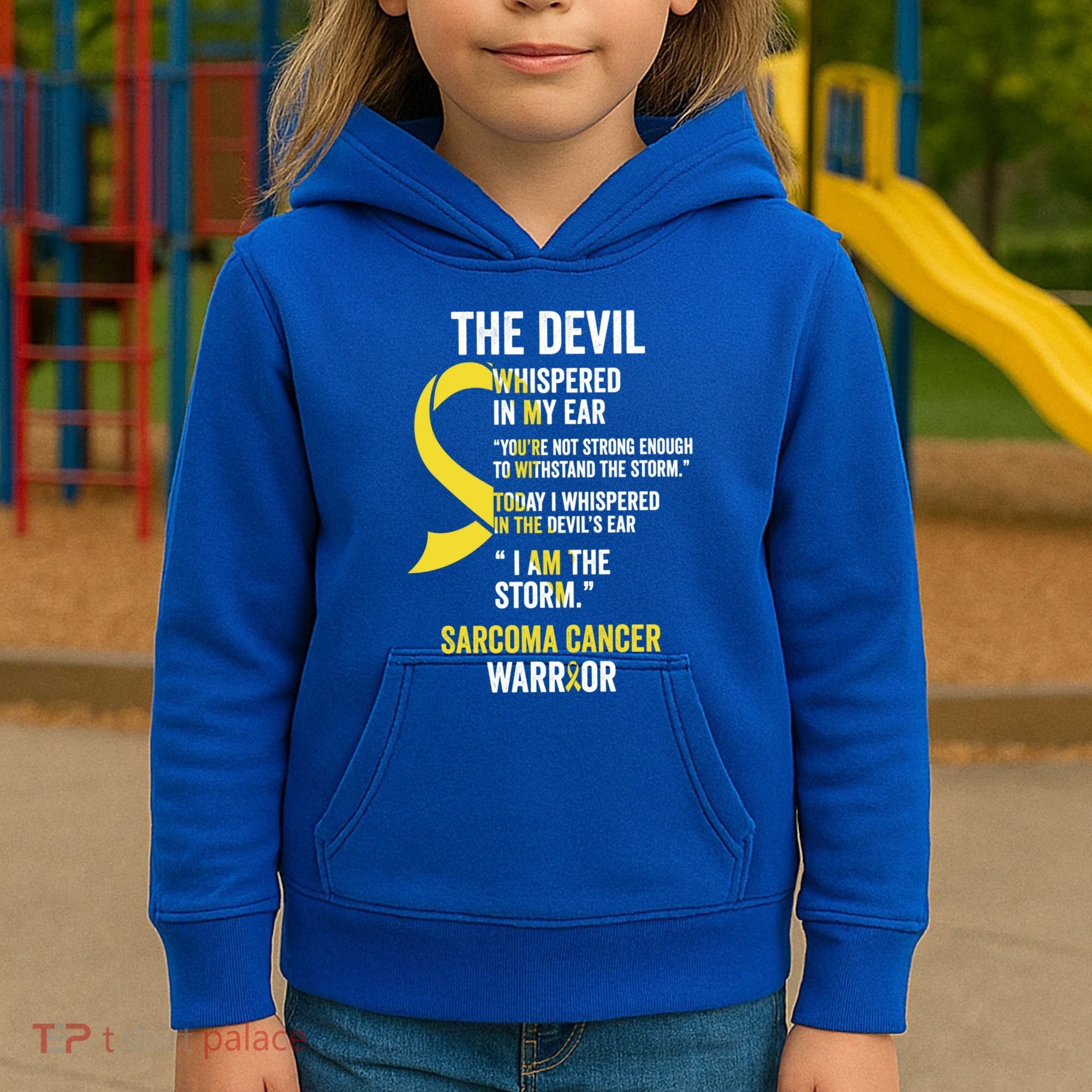 The Devilgift Sarcoma Cancer Awareness Item Great Gift Kids Hoodie