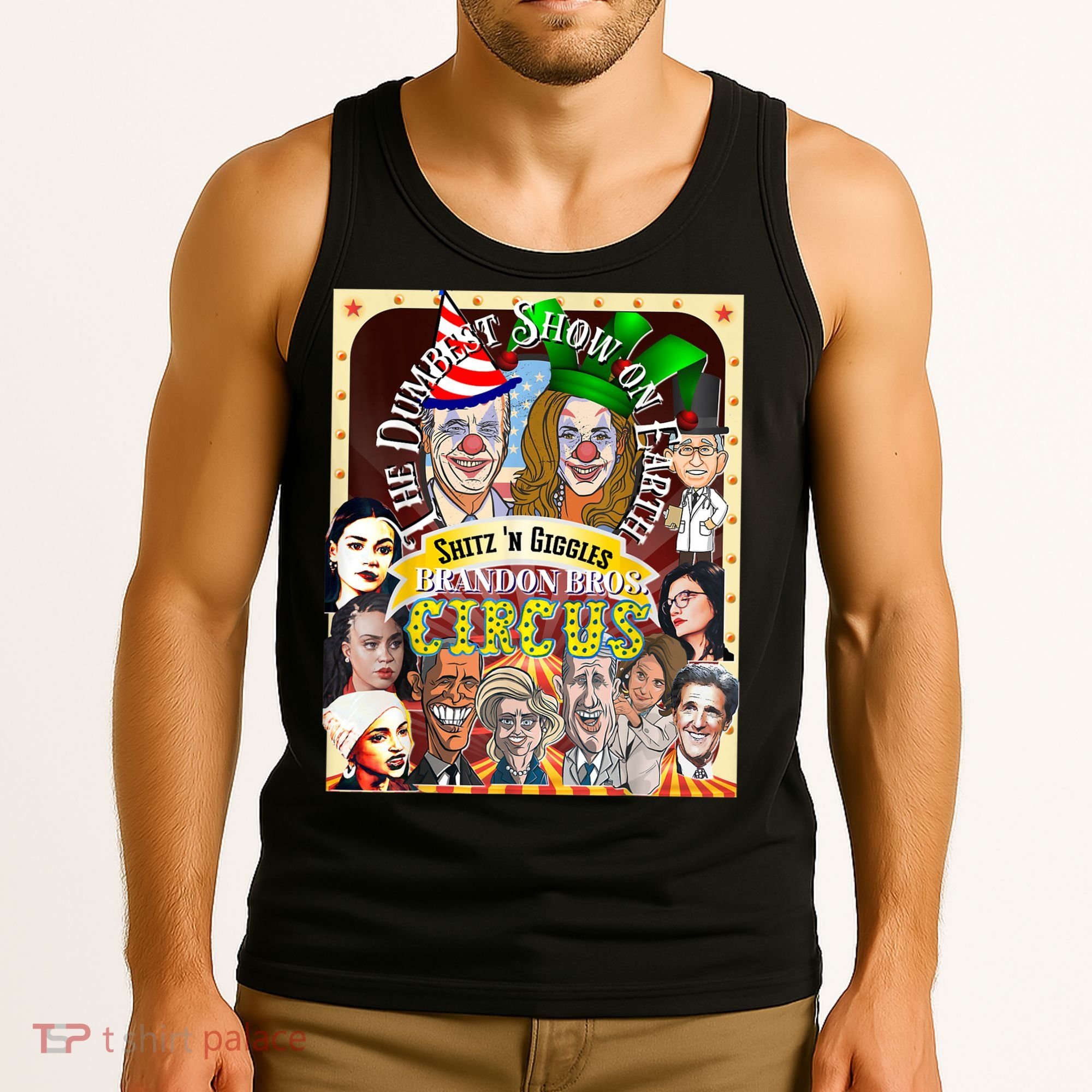 The Dumbest Show On Earth Circus Anti Democratic  Tank Top