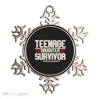 Teenage Daughter Survivor Funny Parent Gift Ornament thumb 0
