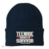 Teenage Daughter Survivor Funny Parent Gift Beanie thumb 0