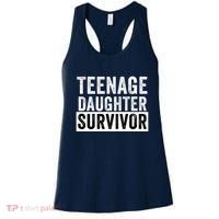 Teenage Daughter Survivor Popular Parenting Quote Funny Parent Women's Tank Top thumb 0