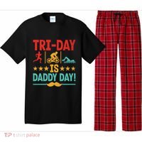 Triathlon Dad Swim Bike Run Triathlete Funny Iron Father Great Gift Pajama Set thumb 0