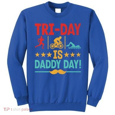 Triathlon Dad Swim Bike Run Triathlete Funny Iron Father Great Gift Sweatshirt