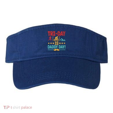 Triathlon Dad Swim Bike Run Triathlete Funny Iron Father Great Gift Visor