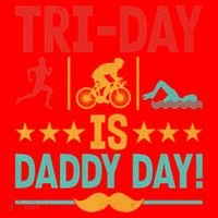 Triathlon Dad Swim Bike Run Triathlete Funny Iron Father Great Gift Santa Hat thumb 1
