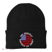 This Democrat Supports Liz Cheney Republican Trendy Gift Beanie thumb 0